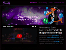 Tablet Screenshot of franckymagie.com